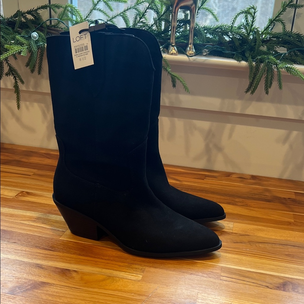 LOFT Black Heeled Women's Boots